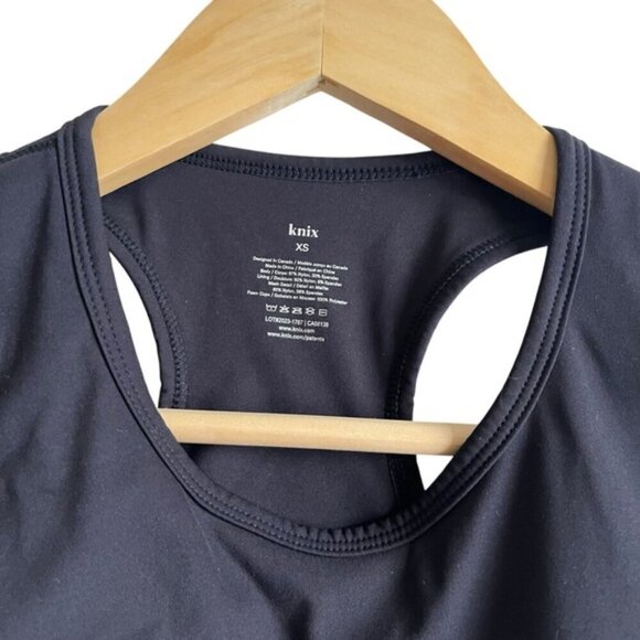 Knix Momenta Racerback Sports Bra XS Black - Picture 5 of 9
